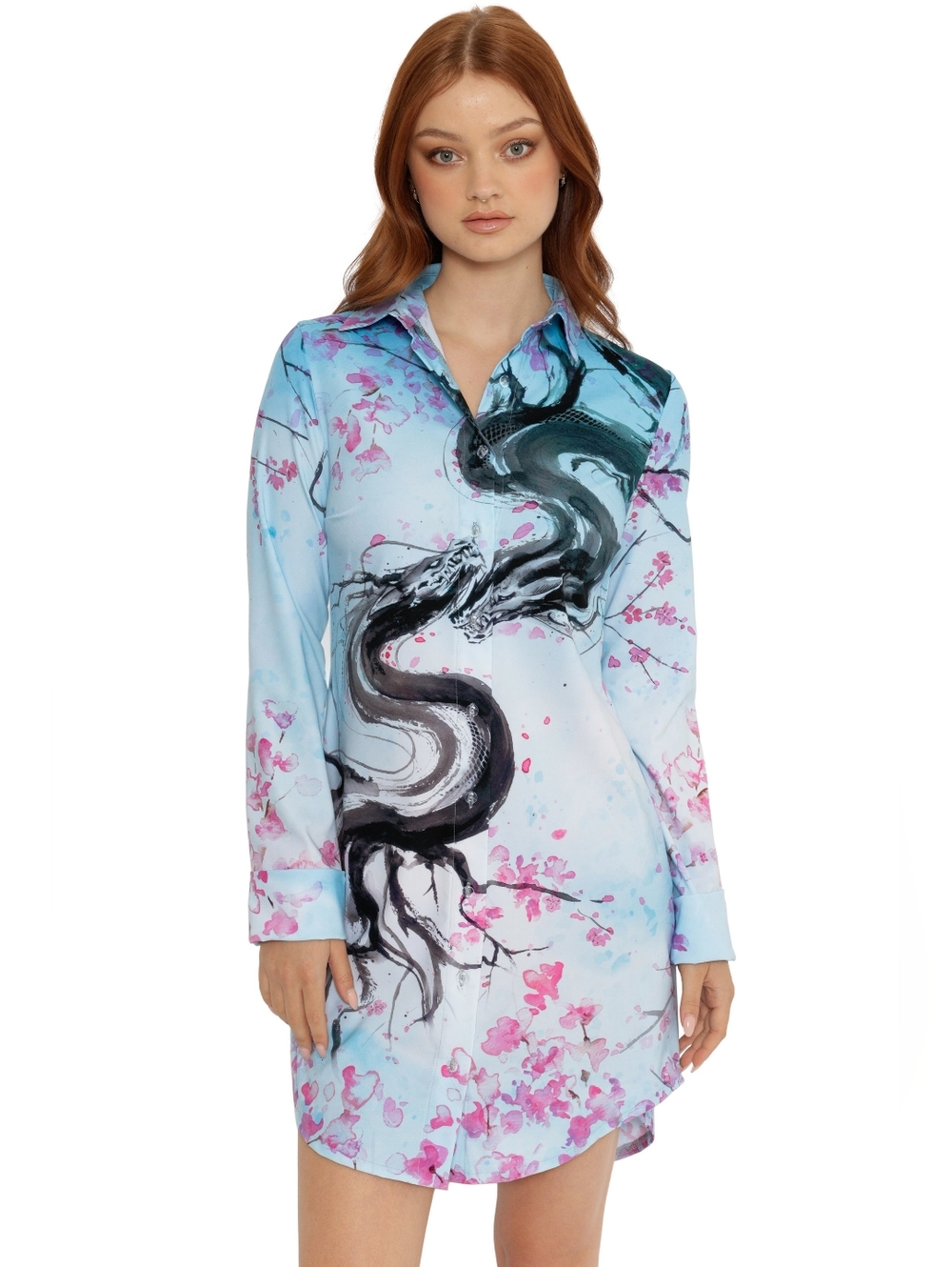 Blackmilk Reflection Of Myself Business Time Shirt Dress